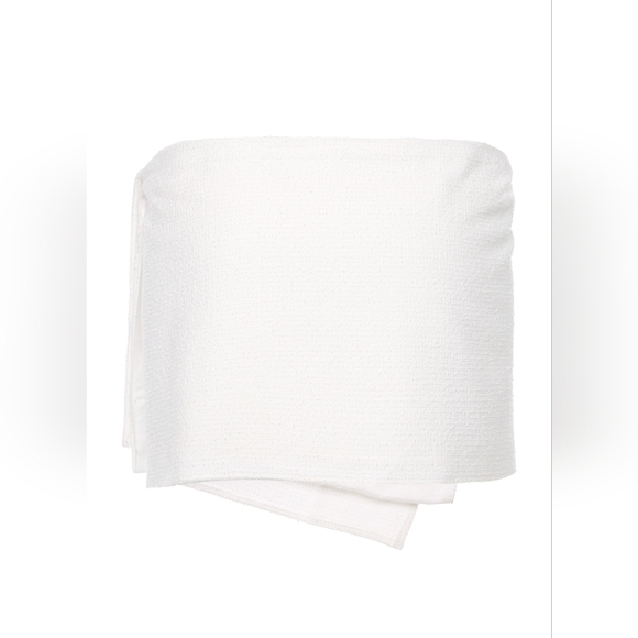 20. NWT PRADA ASYMMETRIC WRAP-EFFECT COTTON-BLEND MINI SKIRT - Picture 5 of 10